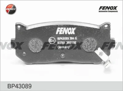 Комплект тормозных колодок, дисковый тормоз FENOX BP43089