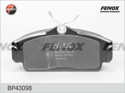 BP43098 FENOX Комплект тормозных колодок, дисковый тормоз
