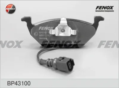 Комплект тормозных колодок, дисковый тормоз FENOX BP43100