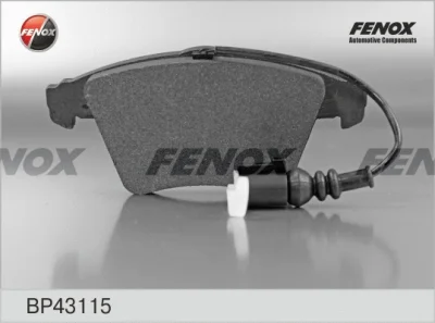 Комплект тормозных колодок, дисковый тормоз FENOX BP43115