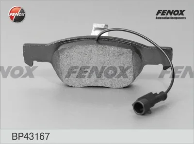 Комплект тормозных колодок, дисковый тормоз FENOX BP43167