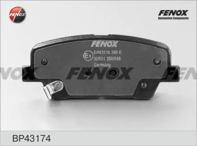 BP43174 FENOX Комплект тормозных колодок, дисковый тормоз