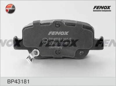 BP43181 FENOX Комплект тормозных колодок, дисковый тормоз