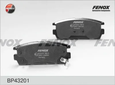 Комплект тормозных колодок, дисковый тормоз FENOX BP43201