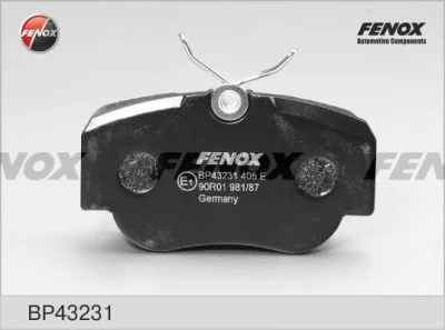 BP43231 FENOX Комплект тормозных колодок, дисковый тормоз