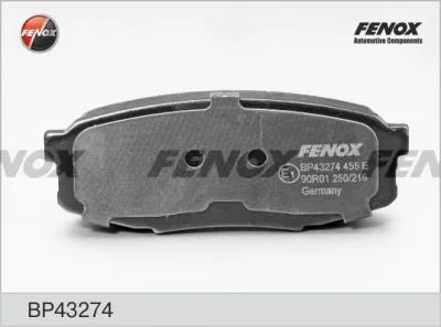 BP43274 FENOX Комплект тормозных колодок, дисковый тормоз