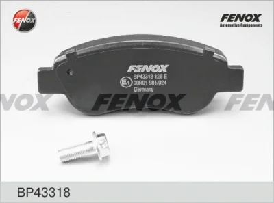 Комплект тормозных колодок, дисковый тормоз FENOX BP43318