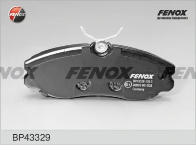 Комплект тормозных колодок, дисковый тормоз FENOX BP43329