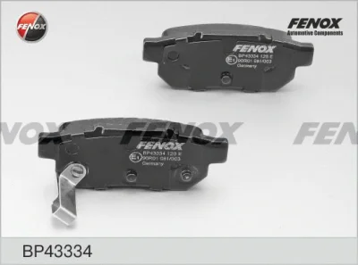 Комплект тормозных колодок, дисковый тормоз FENOX BP43334