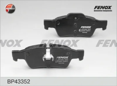 Комплект тормозных колодок, дисковый тормоз FENOX BP43352