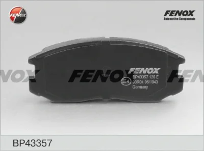 Комплект тормозных колодок, дисковый тормоз FENOX BP43357