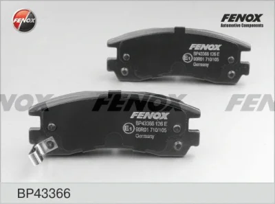 Комплект тормозных колодок, дисковый тормоз FENOX BP43366