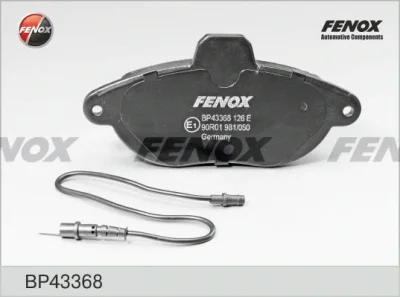 Комплект тормозных колодок, дисковый тормоз FENOX BP43368