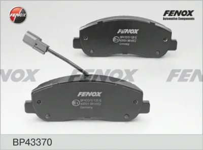 BP43370 FENOX Комплект тормозных колодок, дисковый тормоз