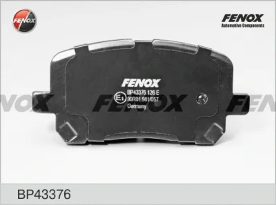 Комплект тормозных колодок, дисковый тормоз FENOX BP43376