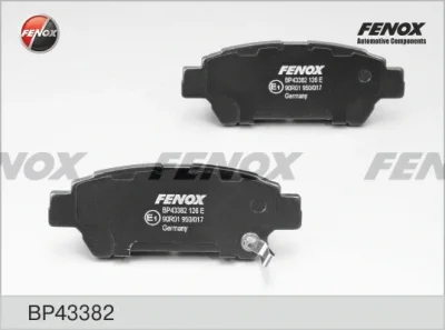Комплект тормозных колодок, дисковый тормоз FENOX BP43382