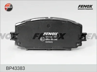 Комплект тормозных колодок, дисковый тормоз FENOX BP43383