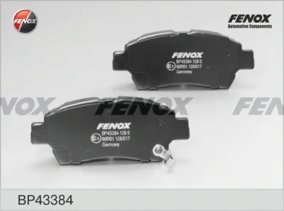 Комплект тормозных колодок, дисковый тормоз FENOX BP43384