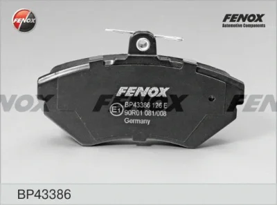 BP43386 FENOX Комплект тормозных колодок, дисковый тормоз
