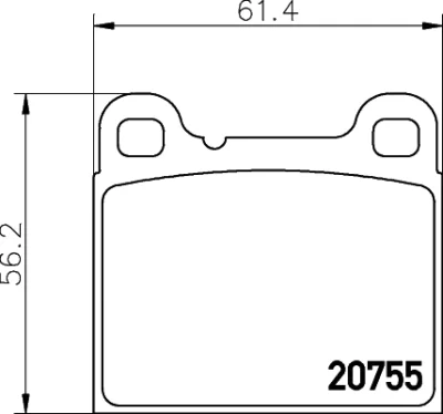 PCP1305 DON Комплект тормозных колодок, дисковый тормоз