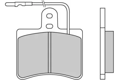 12-0086 E.T.F. Комплект тормозных колодок, дисковый тормоз