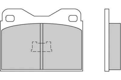 Комплект тормозных колодок, дисковый тормоз E.T.F. 12-0219