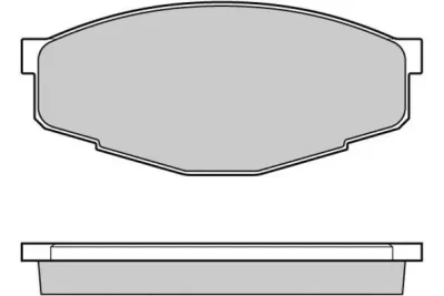 Комплект тормозных колодок, дисковый тормоз E.T.F. 12-0232