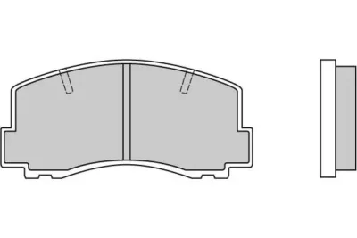 Комплект тормозных колодок, дисковый тормоз E.T.F. 12-0256