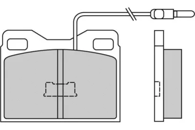 Комплект тормозных колодок, дисковый тормоз E.T.F. 12-0264