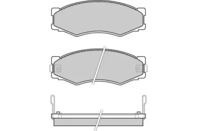 12-0301 E.T.F. Комплект тормозных колодок, дисковый тормоз