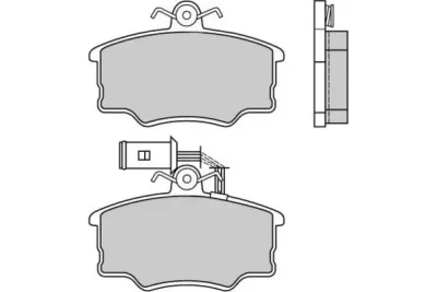 12-0376 E.T.F. Комплект тормозных колодок, дисковый тормоз