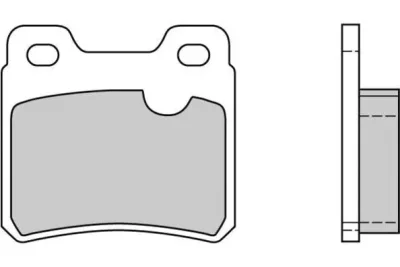 12-0418 E.T.F. Комплект тормозных колодок, дисковый тормоз