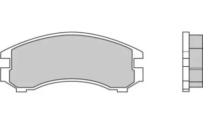 12-0441 E.T.F. Комплект тормозных колодок, дисковый тормоз