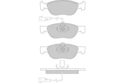 12-0667 E.T.F. Комплект тормозных колодок, дисковый тормоз