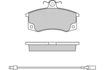 12-0735 E.T.F. Комплект тормозных колодок, дисковый тормоз