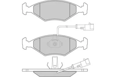 12-0776 E.T.F. Комплект тормозных колодок, дисковый тормоз