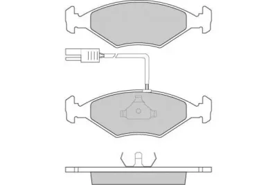 12-0823 E.T.F. Комплект тормозных колодок, дисковый тормоз