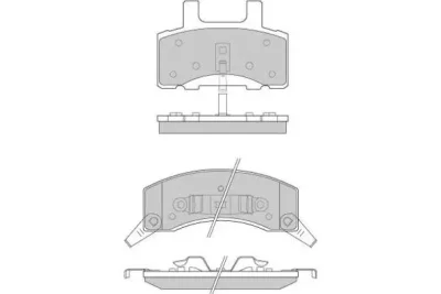 Комплект тормозных колодок, дисковый тормоз E.T.F. 12-0885