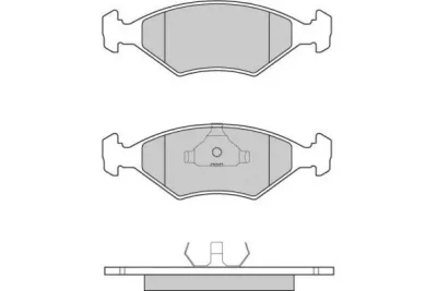 12-0977 E.T.F. Комплект тормозных колодок, дисковый тормоз