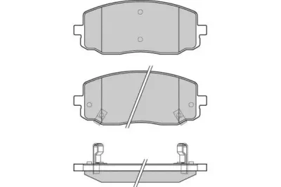12-1204 E.T.F. Комплект тормозных колодок, дисковый тормоз