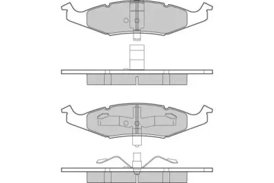 12-1215 E.T.F. Комплект тормозных колодок, дисковый тормоз