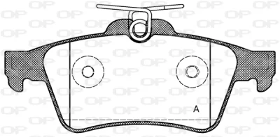 BPA0842.20 OPEN PARTS Комплект тормозных колодок, дисковый тормоз