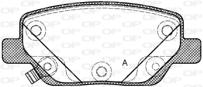 BPA1700.02 OPEN PARTS Комплект тормозных колодок, дисковый тормоз