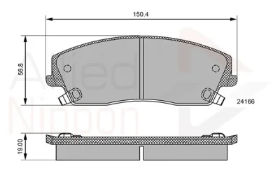 ADB36085 COMLINE Комплект тормозных колодок, дисковый тормоз