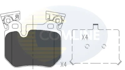 Комплект тормозных колодок, дисковый тормоз COMLINE CBP06023