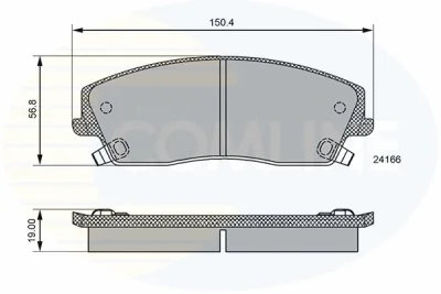 Комплект тормозных колодок, дисковый тормоз COMLINE CBP36085