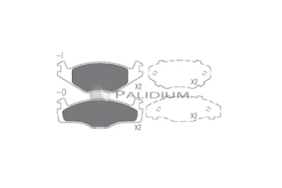 P1-1309 ASHUKI by Palidium Комплект тормозных колодок, дисковый тормоз