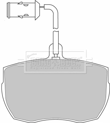 BBP1026 BORG & BECK Комплект тормозных колодок, дисковый тормоз