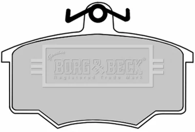 BBP1049 BORG & BECK Комплект тормозных колодок, дисковый тормоз