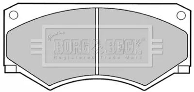 BBP1056 BORG & BECK Комплект тормозных колодок, дисковый тормоз